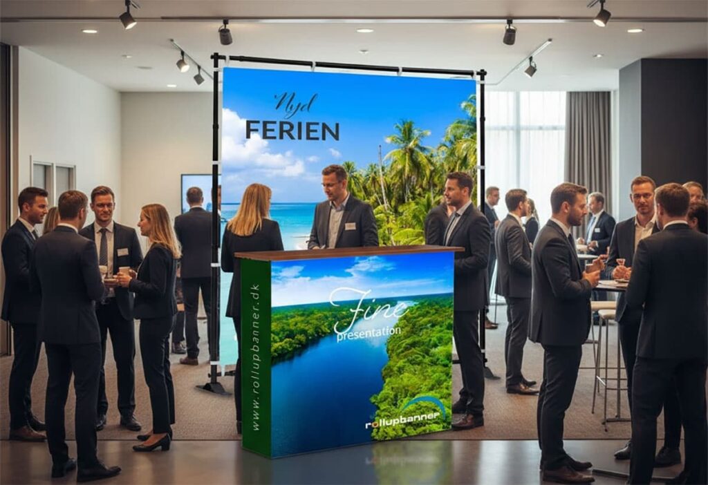 Sådan skaber du et uforglemmeligt førstehåndsindtryk med messediske og mobile pressevægge